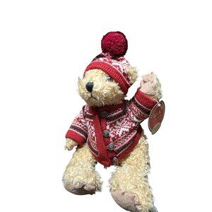 Hollybeary Jointed Plush Teddy Bear Tillie New